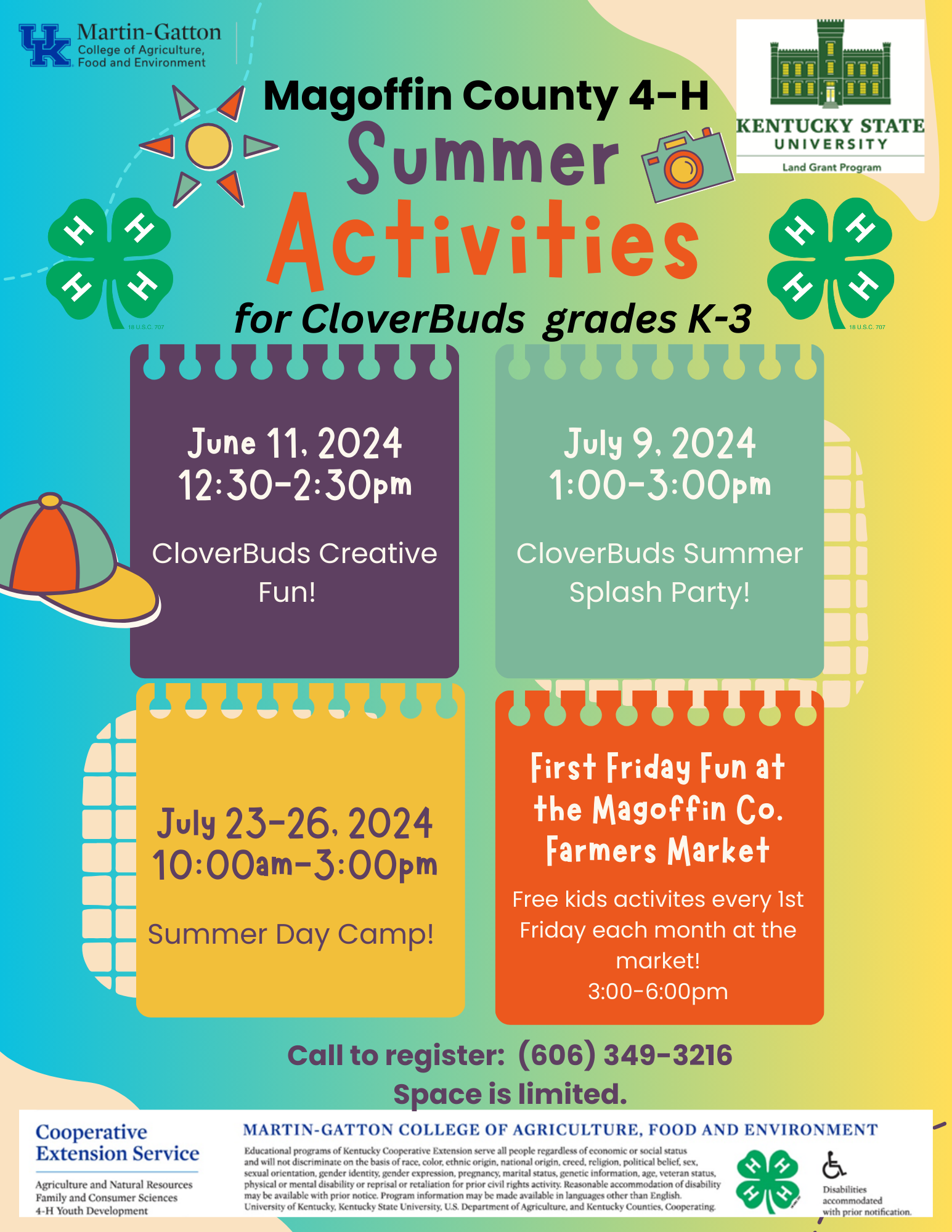 Magoffin County 4-H Summer Activities 