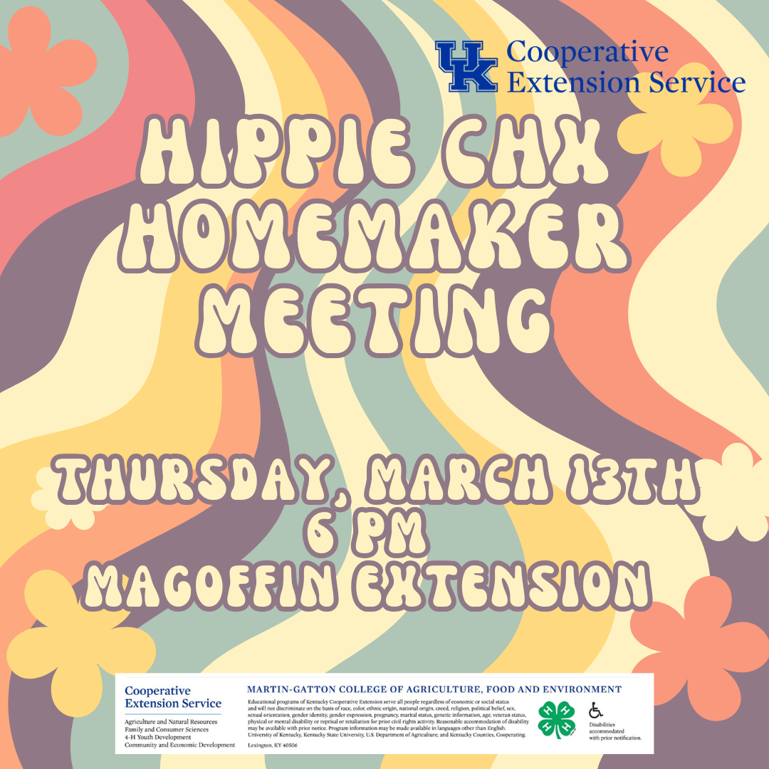 Hippie Chx Homemaker Meeting Flyer