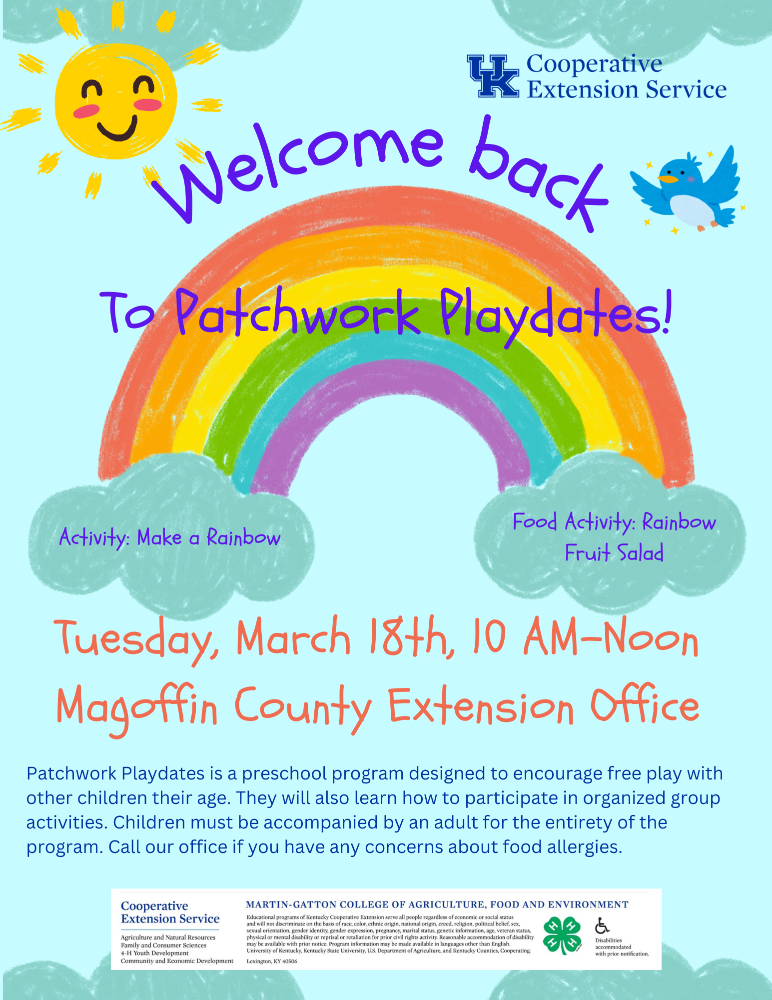 Patchwork Playdate Flyer