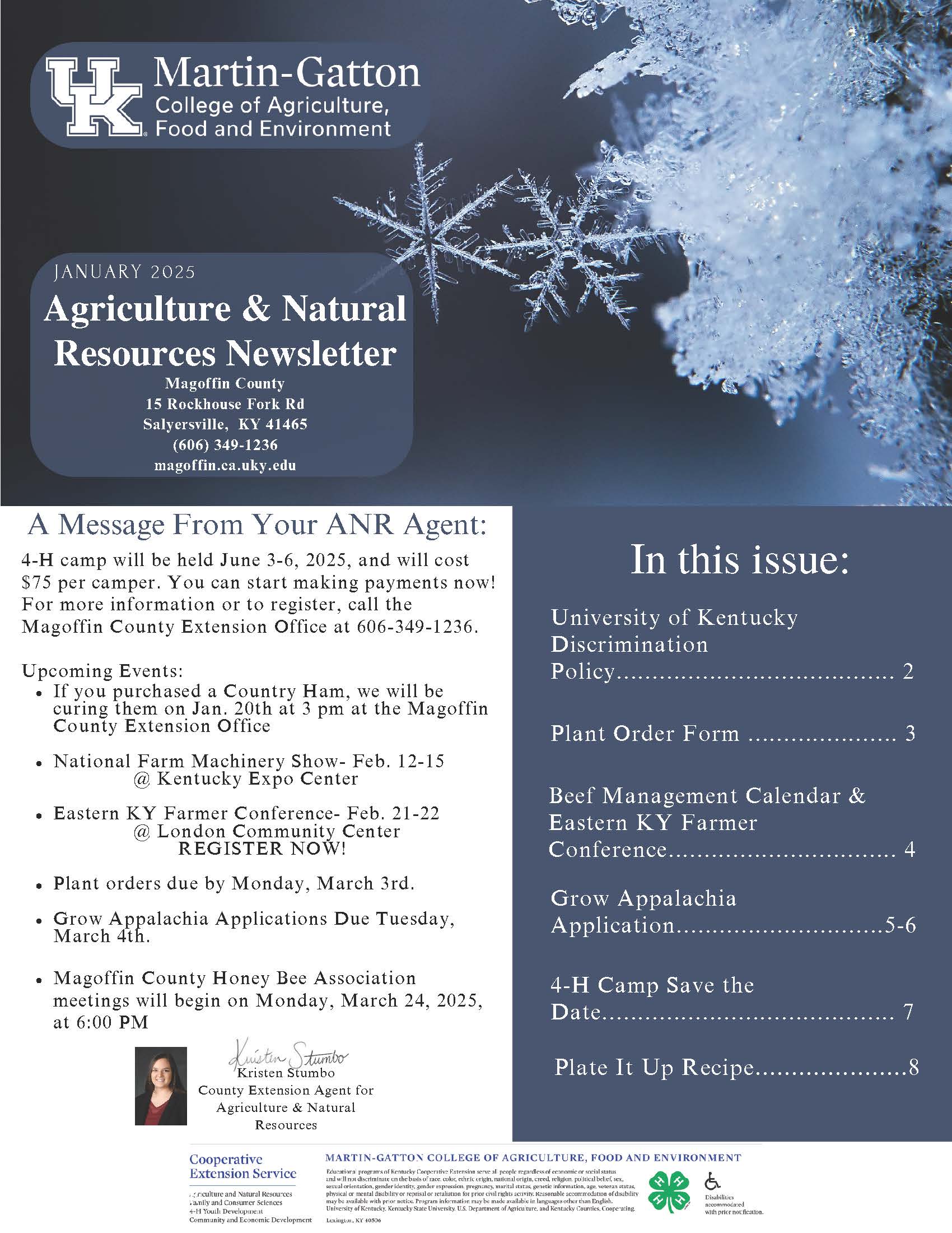 ANR January Newsletter