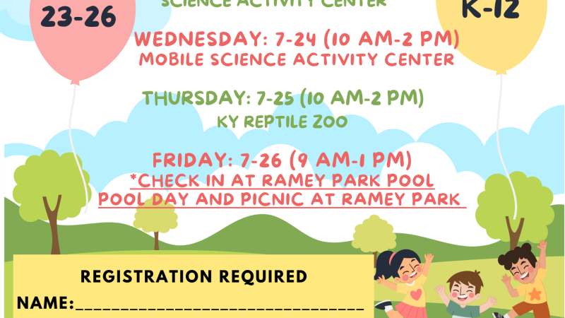 Extension Day Camp Schedule